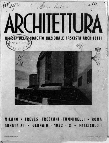 Architettura : rivista del Sindacato nazionale fascista architetti.