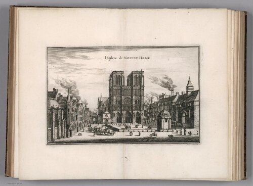 L' Eglise Nostre Dame. (to accompany) Topographia Galliae ... Het eerste deel. Amsterdam : By de Weduw van Ioost Broersz en Casper Meriaen, 1660.